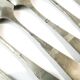 Set of ice cream spoons, silver-plated white metal, Germany, 1930s
