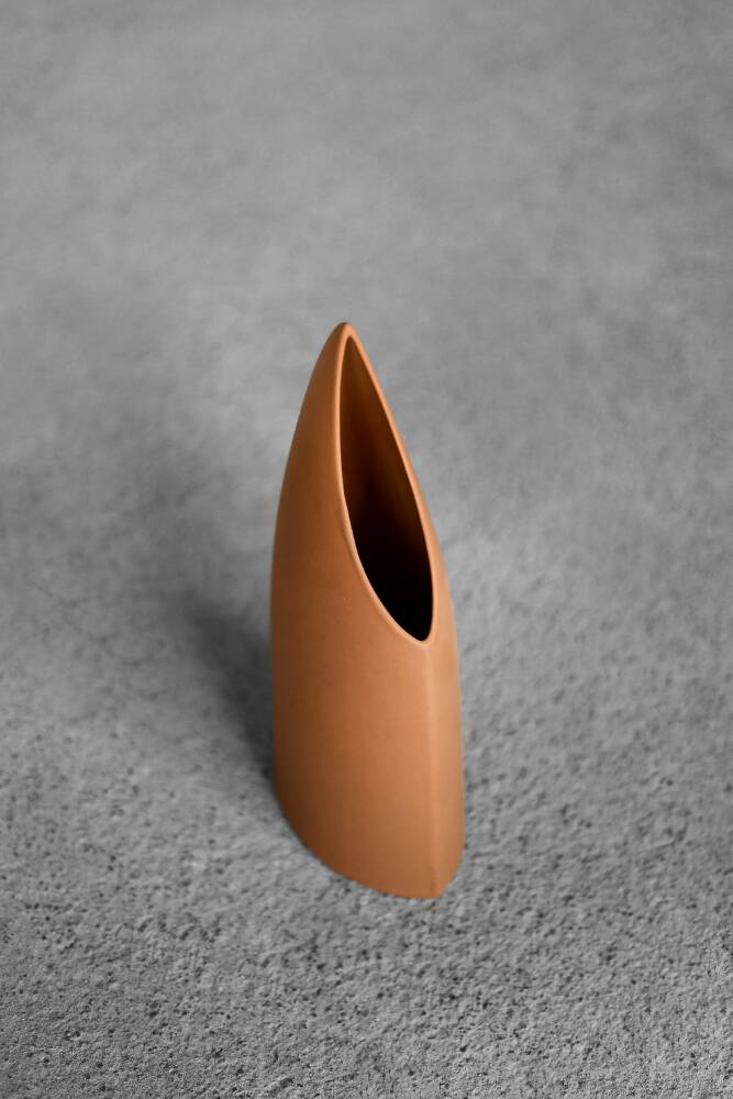 Modern Brick Red Stoneware Vase by Asa Selection, Germany, 1980s