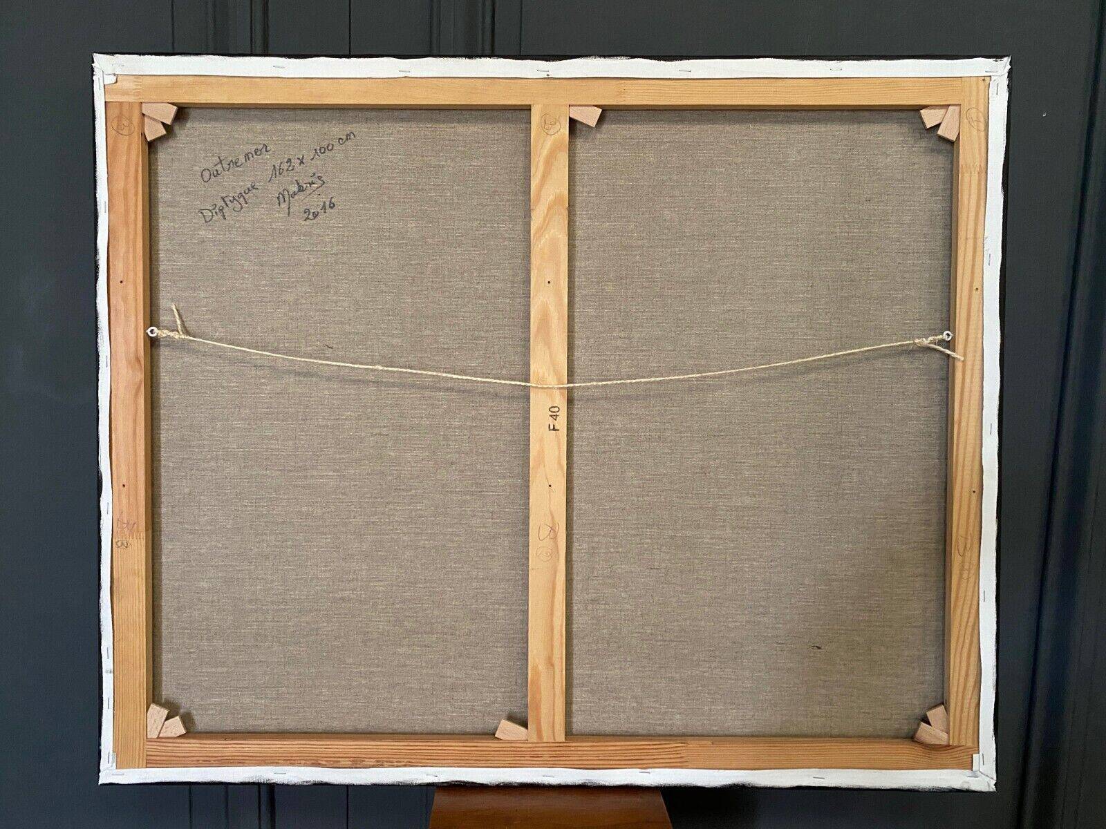 Oil on canvas modern composition by Mabris Outremer 2016