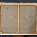 Oil on canvas modern composition by Mabris Outremer 2016