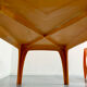 Table and 4 dining chairs designed by Preben Fabricius, Interplast, 1970s.