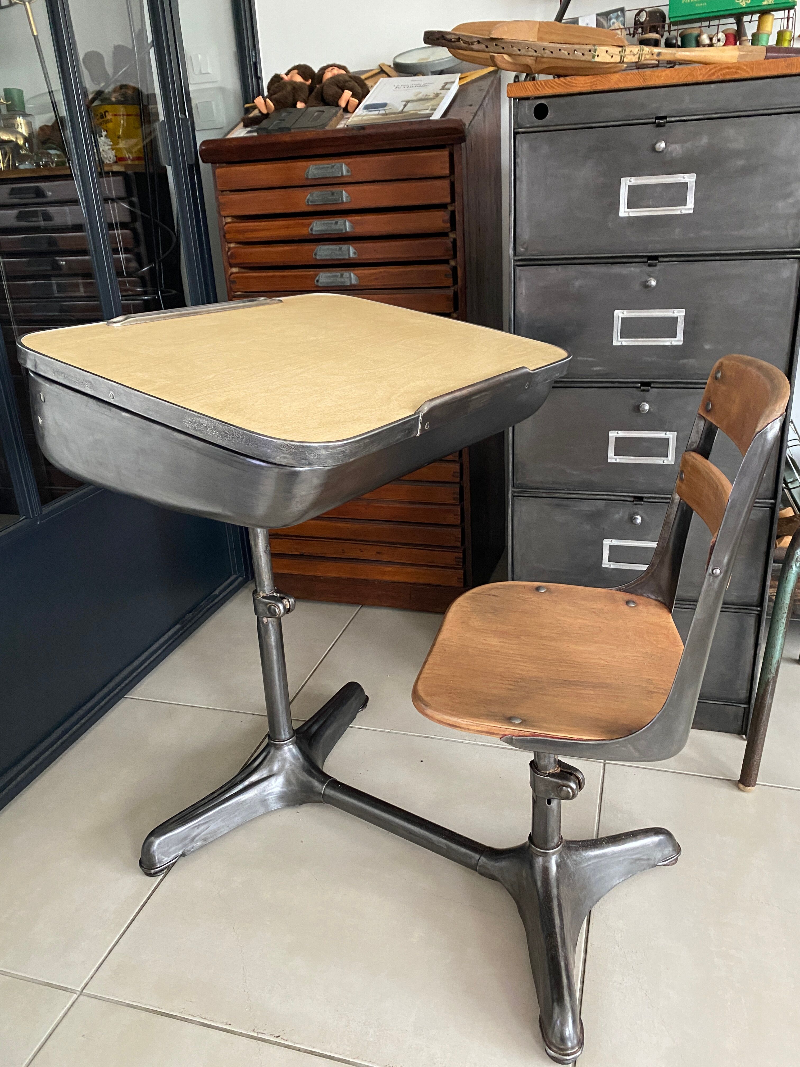 Vintage American school desk