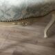 Fauteuil et son repose pieds style Louis XV