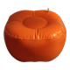 Vintage orange inflatable pouf 70