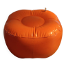 Pouf gonflable orange vintage 70