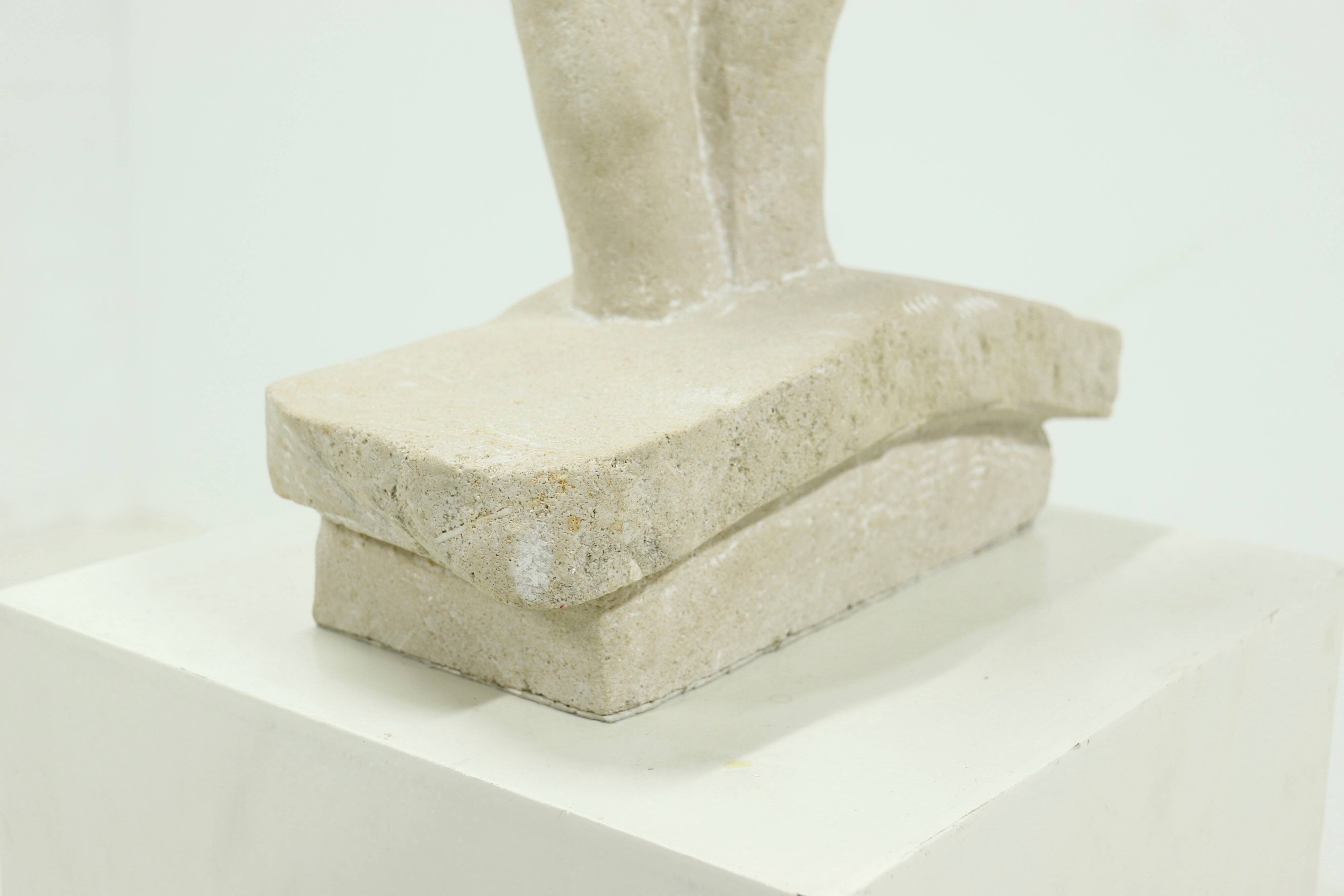 Belgian Limestone Decorative Sculpture 1970s