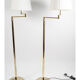 Pair of Floor Lamps, Brass Readers, XXth Century