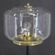 1970s Pair of Glass Brass Floor Lamps by Kamenicky Senov , Czechoslovakia
