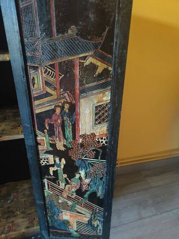 Chinese furniture in black lacquer