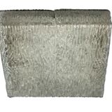 60s 70s ice glass flush mount ceiling lamp by Kaiser Leuchten Germany