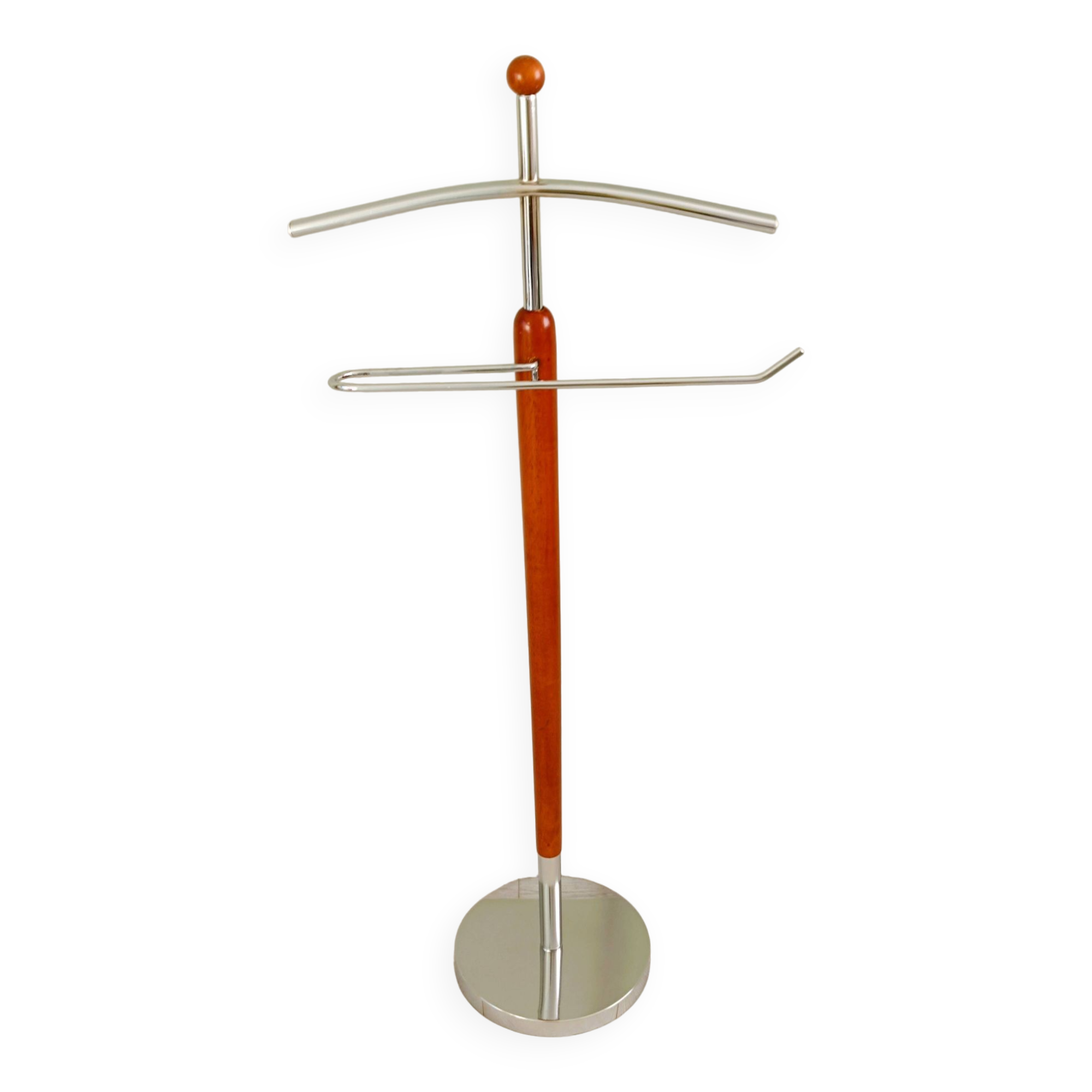 Wooden and metal valet