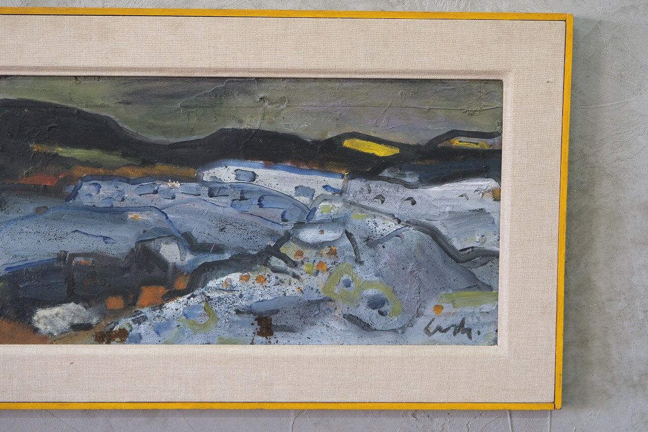Gerhard Lundberg (1905-1980), Swedish Modern Painting, 1972, Oil on Panel, Framed