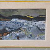 Gerhard Lundberg (1905-1980), Swedish Modern Painting, 1972, Oil on Panel, Framed