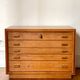Argentier for cutlery Christofle Ercuis 186 art deco pieces in oak