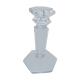 Hexagonal glass candle holder