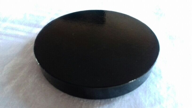 Russian box in black laque, bright red décor