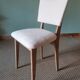 Art Deco white boucle chairs