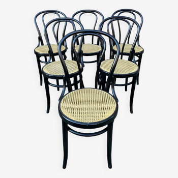 6 bentwood bistro chairs Fischel Thonet Style Nr 1980s
