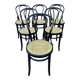 6 chaises bistrot bois courbé Style Fischel Thonet Nr  1980s