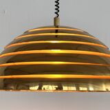 Midcentury Modern Brass Chandelier by Vereinigte Werkstätten, 1960