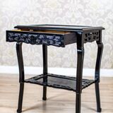 Antique Side Table with Ceramic Top, 1890s