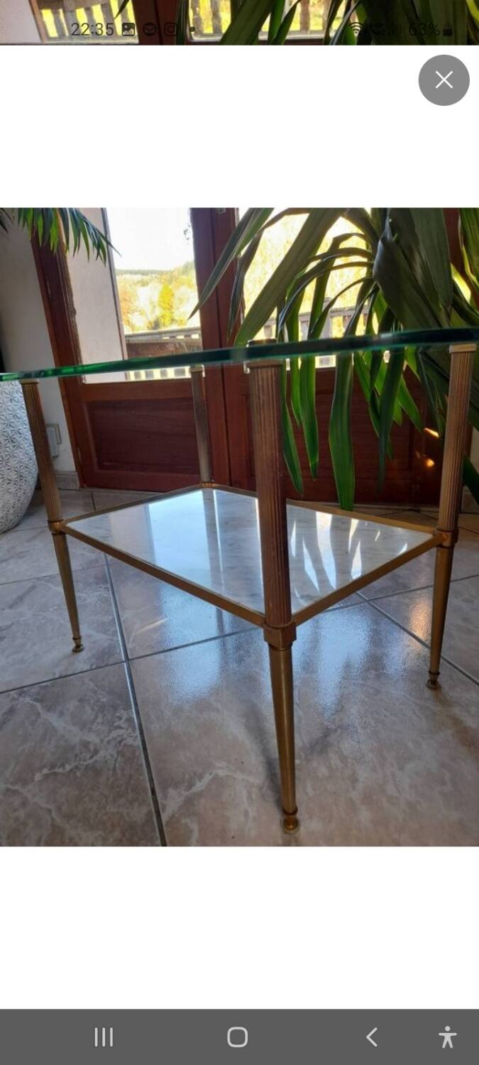 Vintage glass table