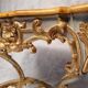 Console de style louis xv sur quatre pieds - bois laqué - 19ème