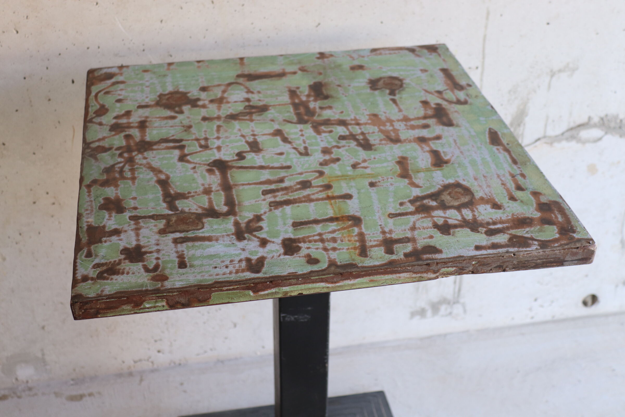 Art Deco metal bistro table