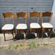 (Lot) 4 Chaises Bistrot Vintage (Restaurées)