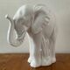 Vintage elephant umbrella stand in glazed ceramic