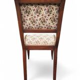 Paire de chaises style empire tissu fleuri
