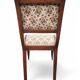 Paire de chaises style empire tissu fleuri