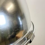 Industrial aluminium lamp with iron grid from siemens, 1980’s