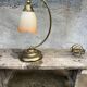 Tulip desk lamp, bedside lamp in brass and blown glass J.P Rycka