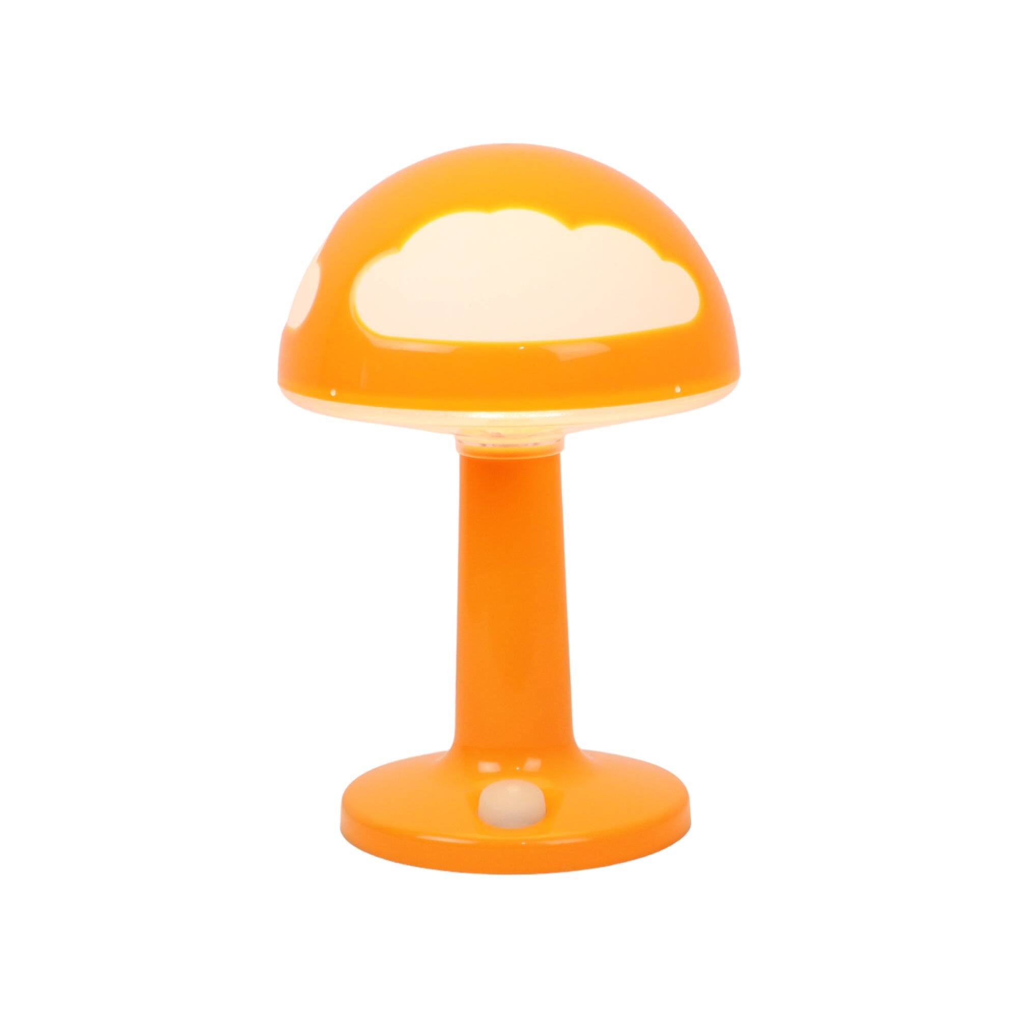 Vintage Orange Mushroom Mushroom Clouds Lamp Night Lamp Dimmable Skojig Ikea 1990s
