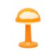 Vintage Orange Mushroom Mushroom Clouds Lamp Night Lamp Dimmable Skojig Ikea 1990s