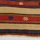 Tapis couloir en kilim en laine fait main, 70x258 cm