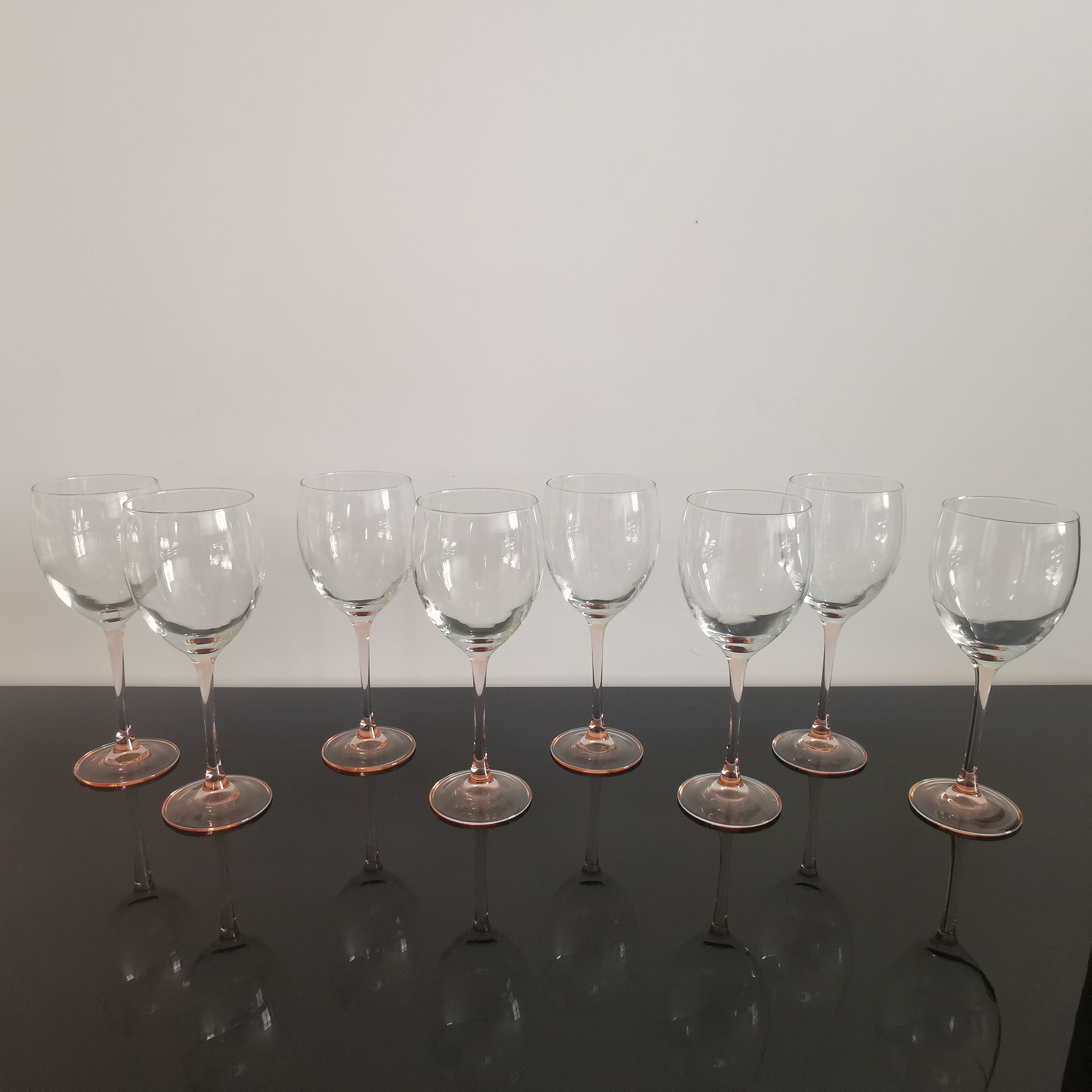 Water glasses/wine Luminarc pink feet