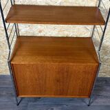 60s 70s teak shelf wall shelf WHB Germany string shelf Danish design
