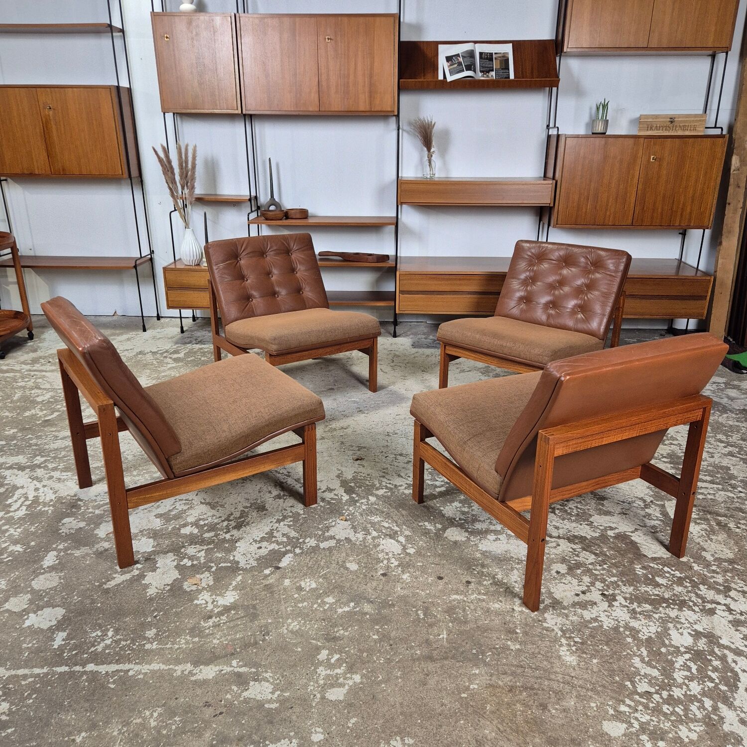 Ole Gjerløv Knudsen France & Søn modular sofa Danish 60's chairs