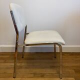 Vintage chair in curly wool