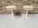 Paire de tabouret vintage en métal blanc de Bremshey & Co.