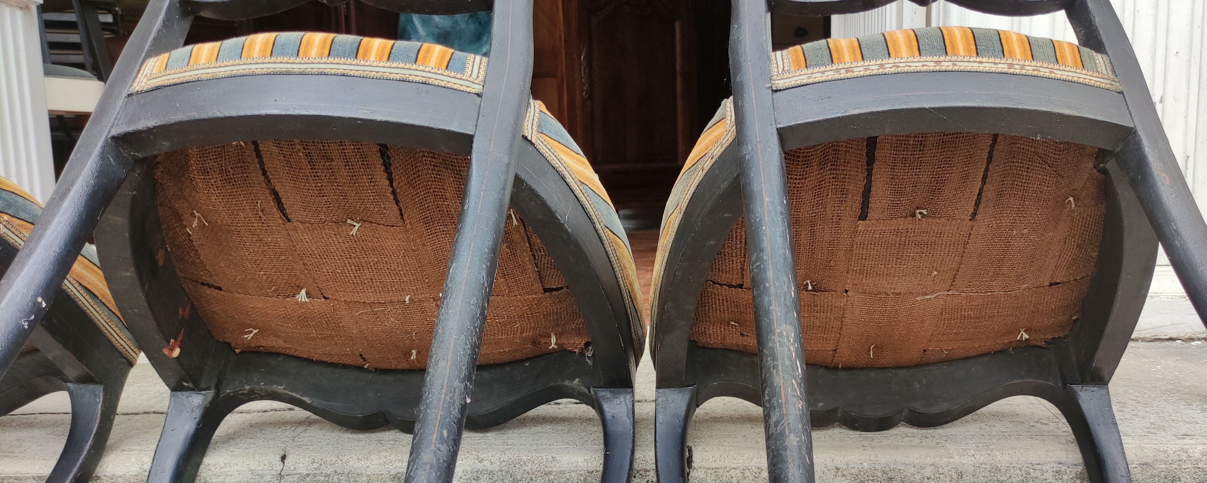 4 Napoleon III chairs