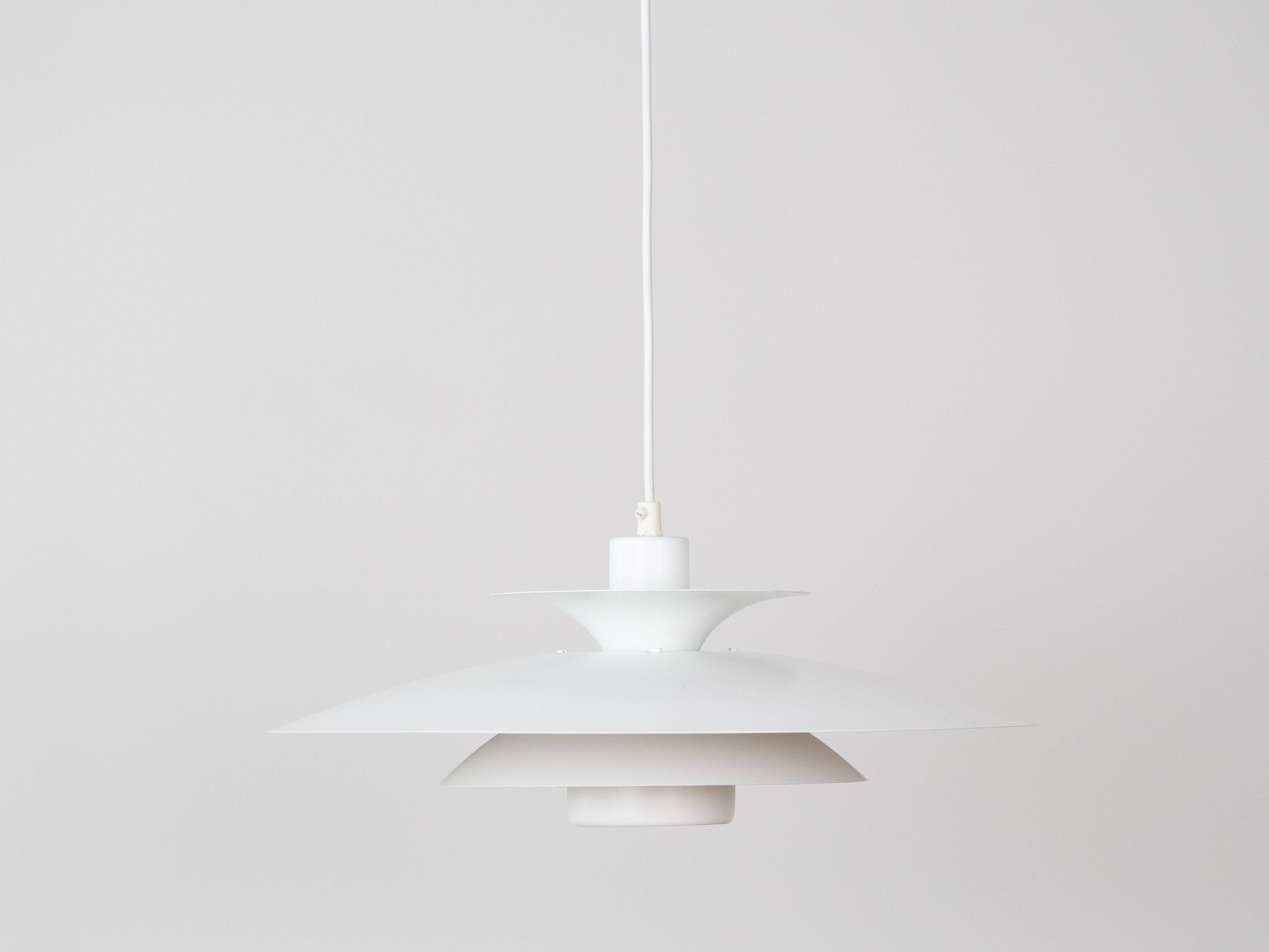 Danish vintage pendant lamp Donau by Kurt Wiborg, Jeka, 1980s