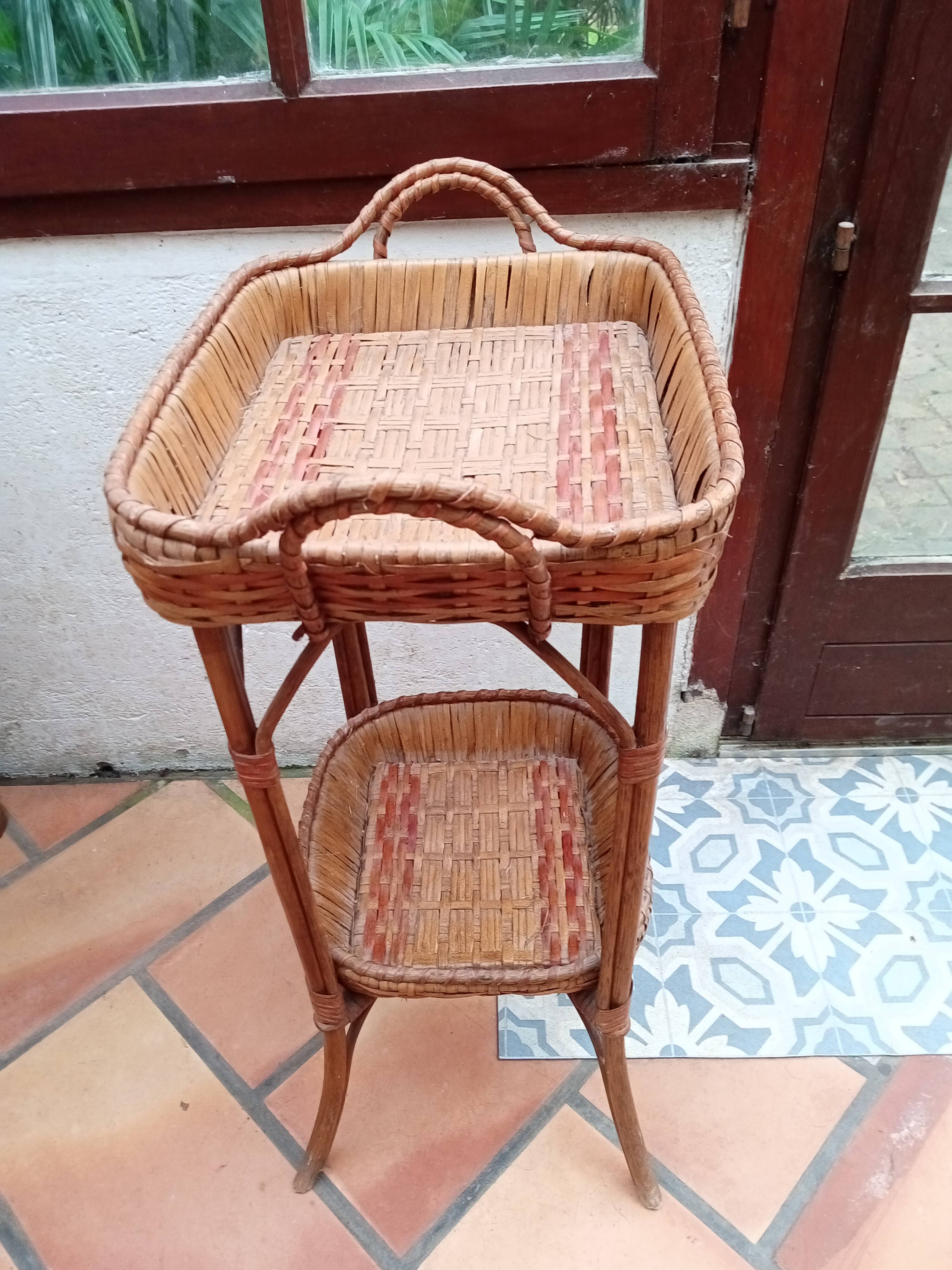 Small rattan table