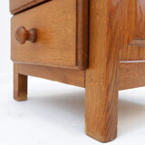 Chiffonnier / commode en bois massif avec 5 tiroirs