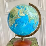 Luminous terrestrial globe world map