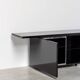 Giotto Stoppino for Acerbis Black Sheraton Sideboard Italy 1980s