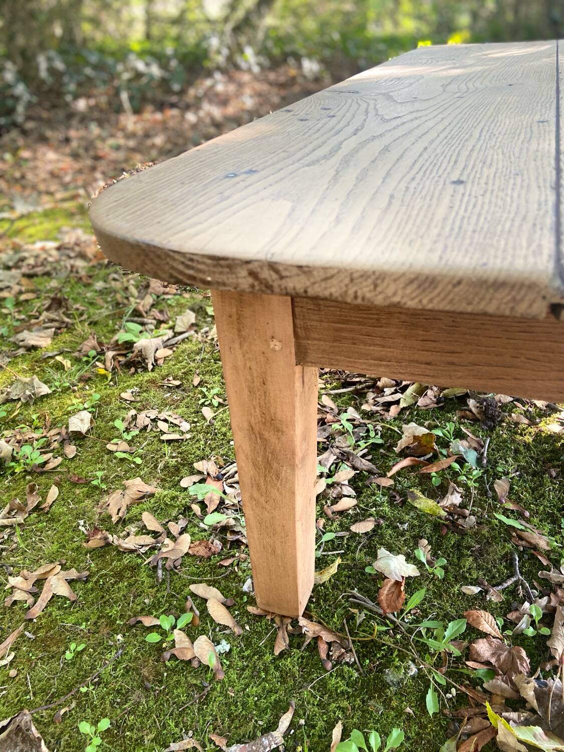 Table basse de ferme en chêne massif