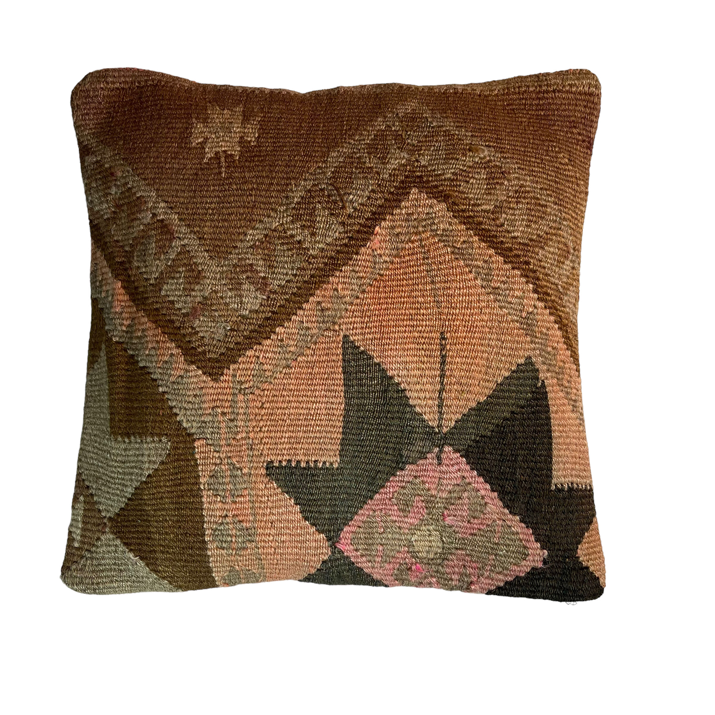 Housse de coussin en Kilim turc vintage 40x40cm